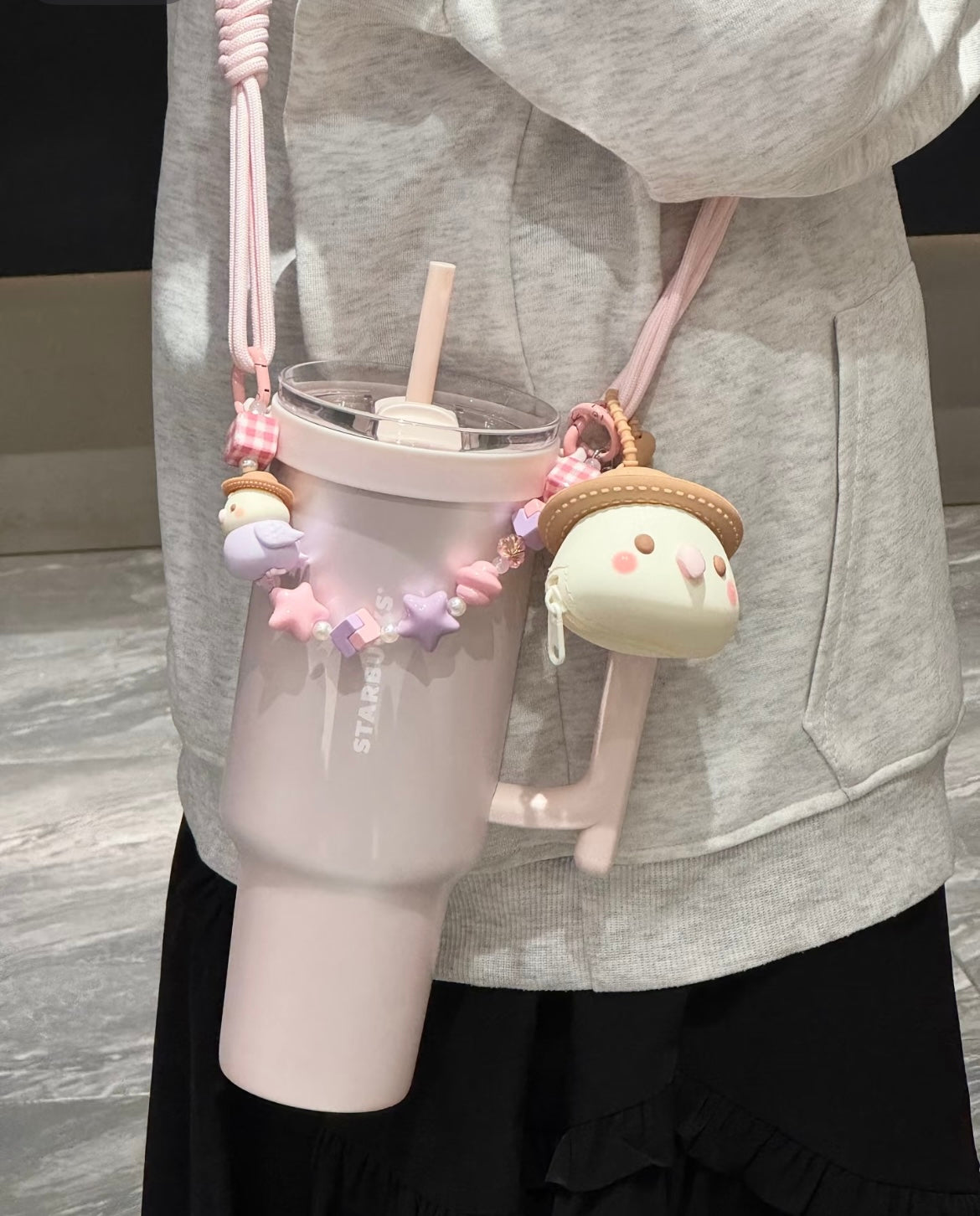 Starbucks China 40oz Pink Stainless Steel Tumbler with Accessories (READY TO SHIP)