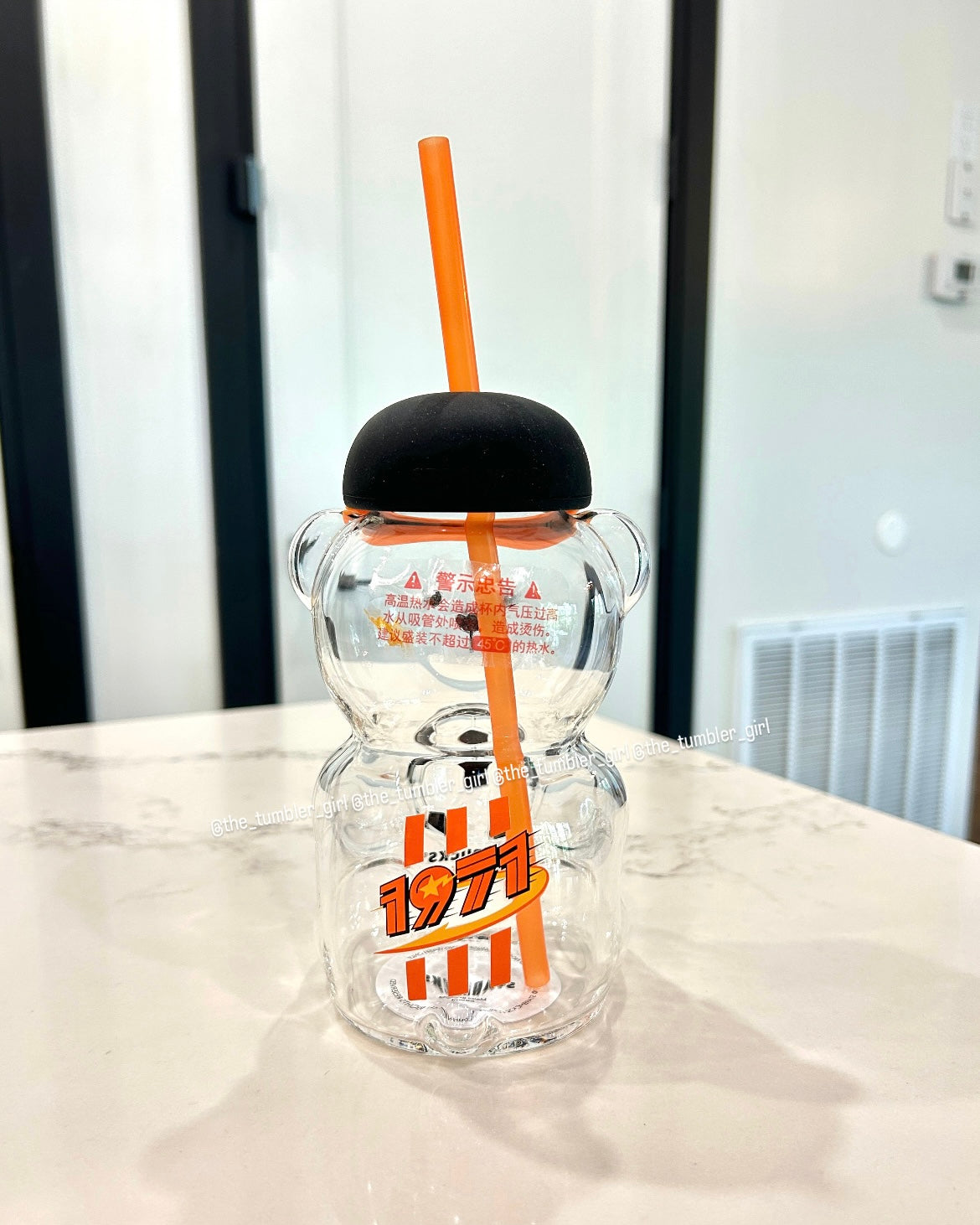 2026 China Exclusive 20oz Soccer Bearista Glass Cup (READY TO SHIP)