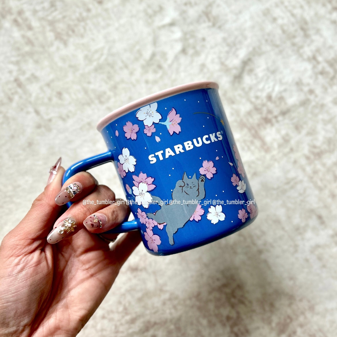 2026 Taiwan Exclusive Sakura Series 14oz Cat Ceramic Mug (READY TO SHIP)