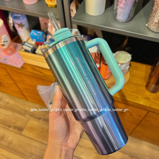 Starbucks Taiwan x Stanley Shimmery Blue Ombré Stainless Steel Tumbler 30oz (Ships Late March)