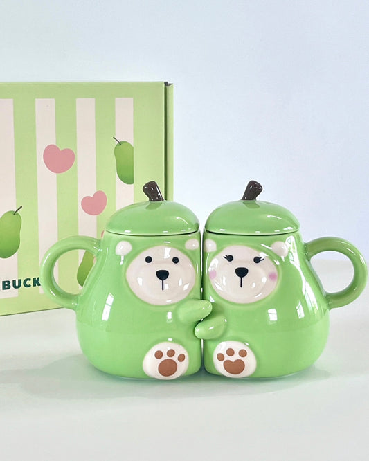 Starbucks China Valentine’s Day 13oz Pear-Shaped Mug Set