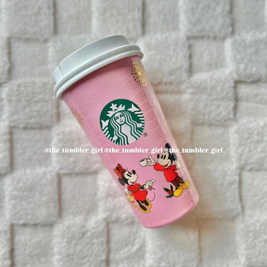 Starbucks China x Disney 2025 Mickey and Minnie 15oz Stainless Steel Tumbler (READY TO SHIP)