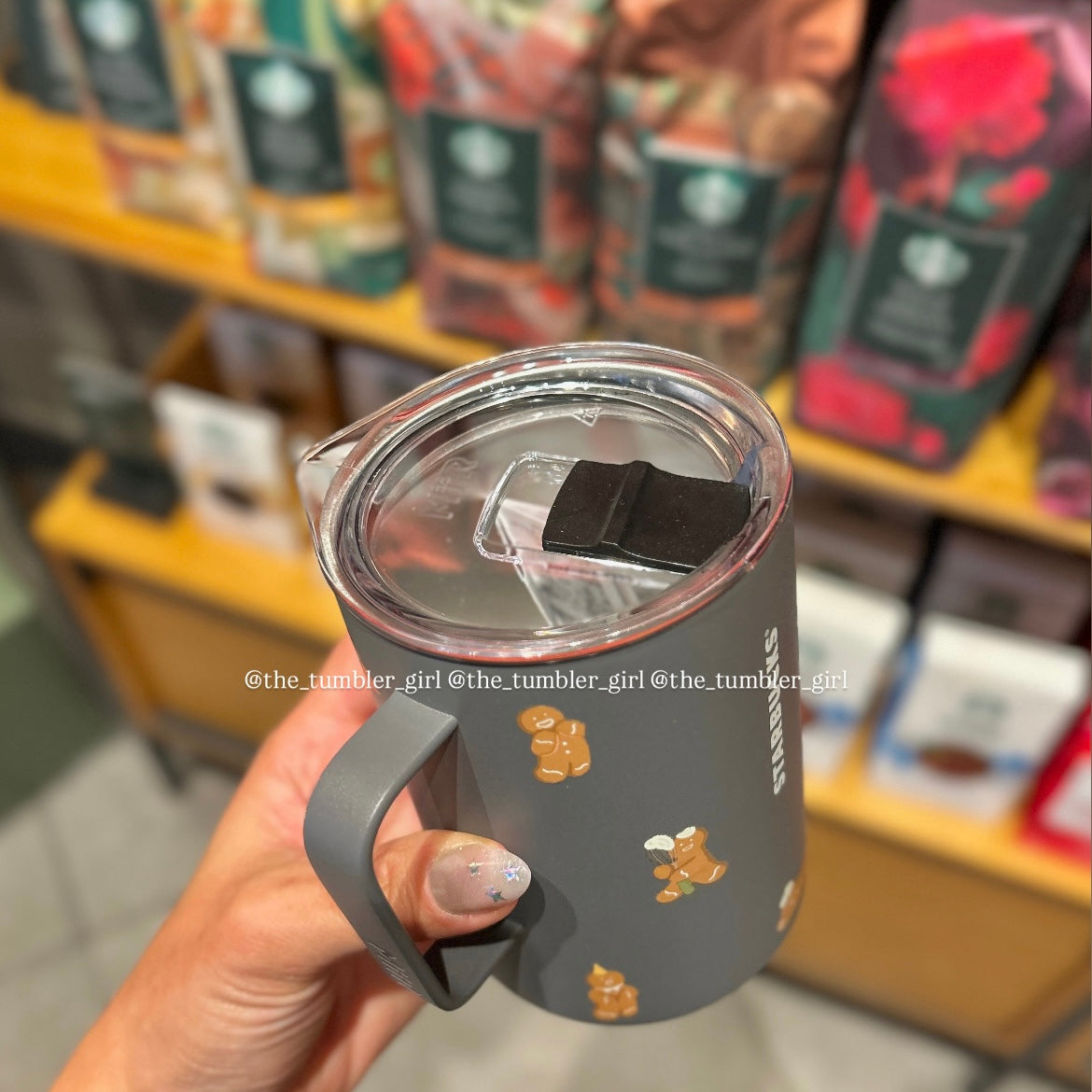 Starbucks Gingerbread Man Travel Stainless Steel Mug 16oz (READY TO SHIP)