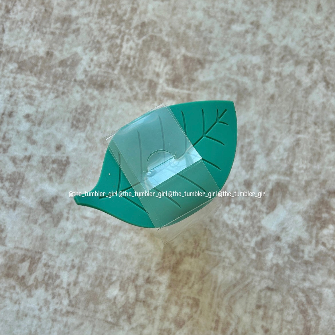 Starbucks China 9oz Caterpillar Glass Cold Cup With Silicone Leaf Lid (READY TO SHIP)