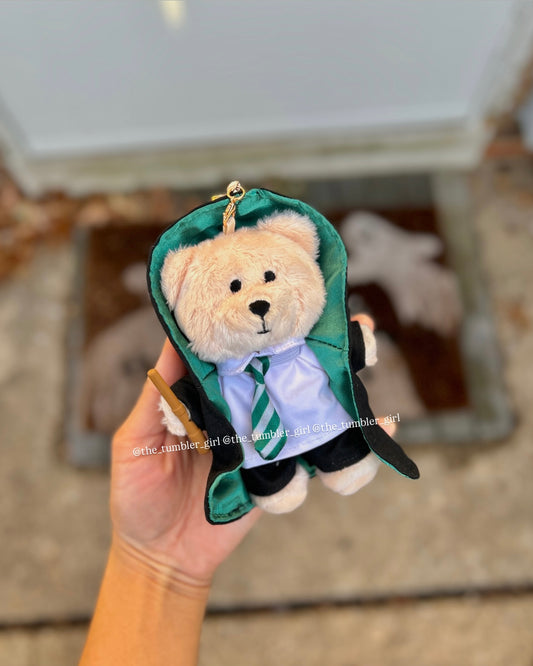 Starbucks China × Harry Potter Slytherin Bearista Keychain (READY TO SHIP)