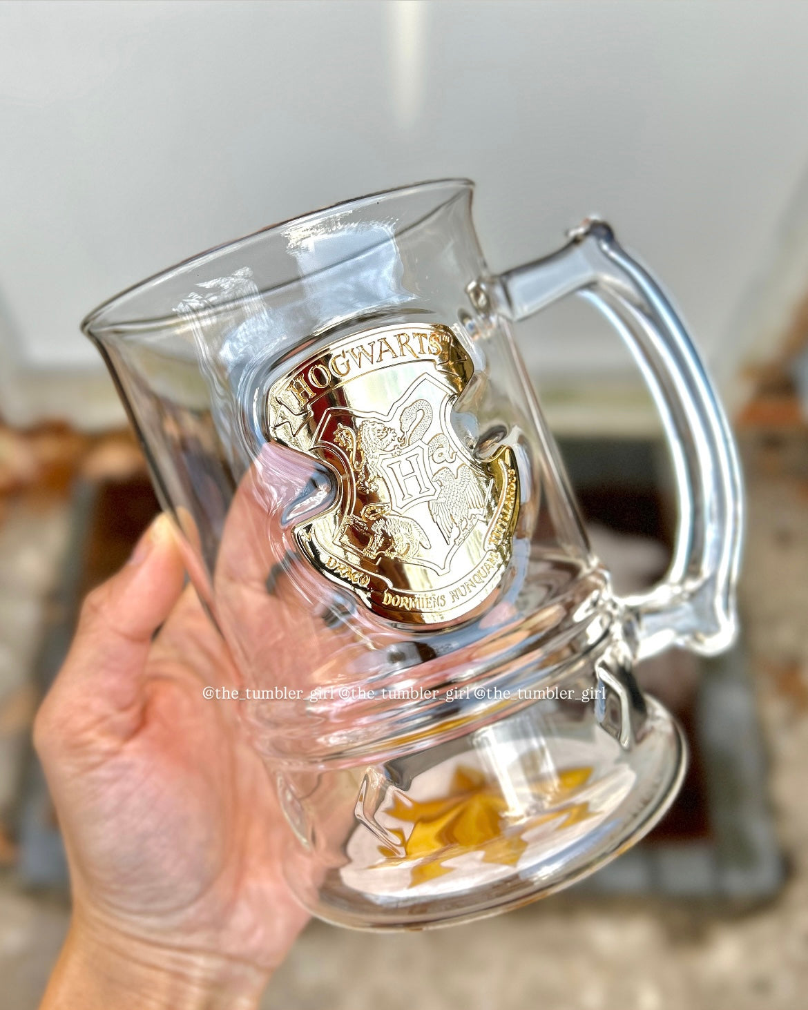 Starbucks China × Harry Potter Hogwarts Castle–Style Glass 30oz with Light-Up Coaster (READY TO SHIP)
