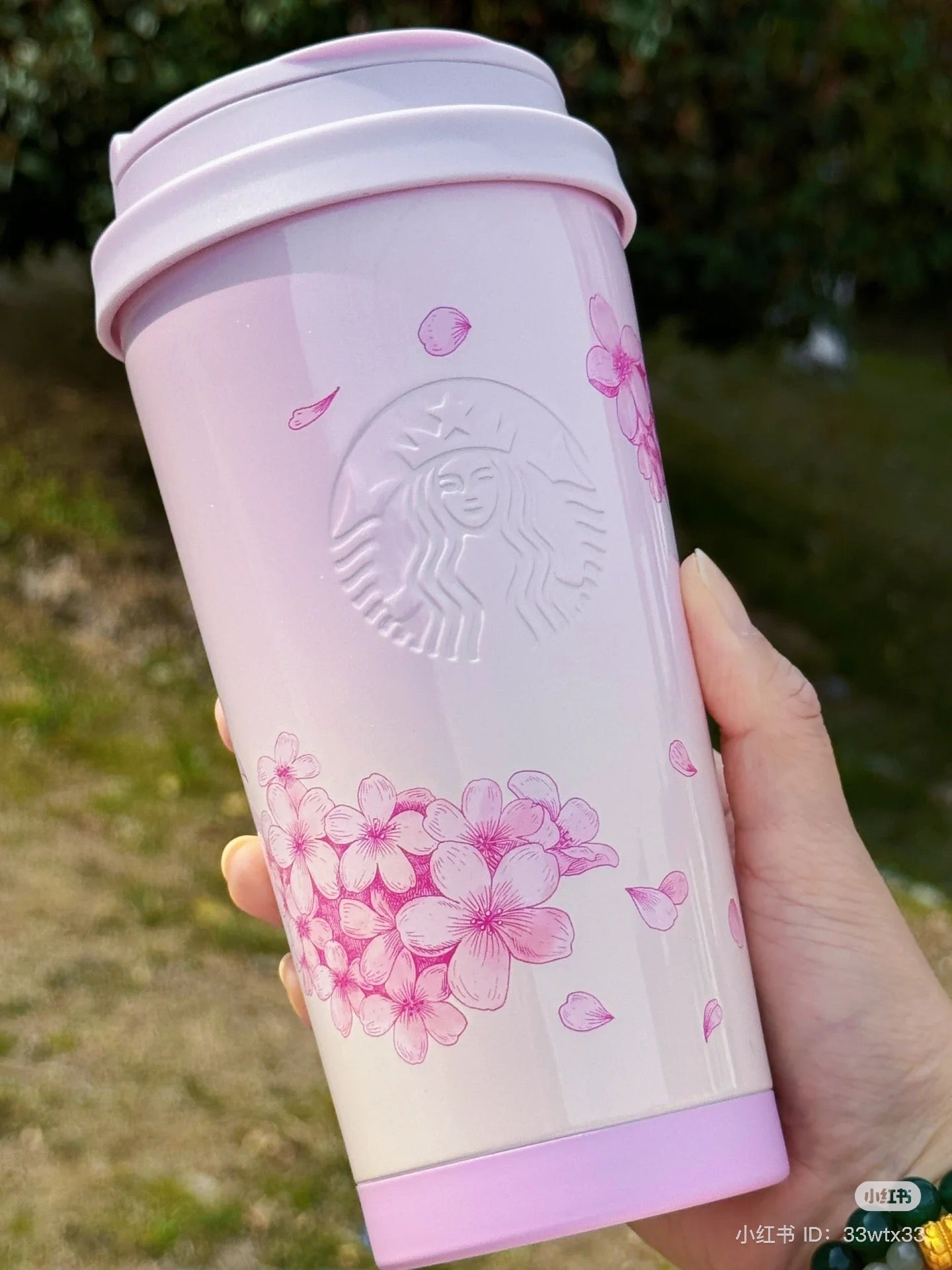 Starbucks Taiwan Sakura Pink 16oz Stainless Steel Tumbler