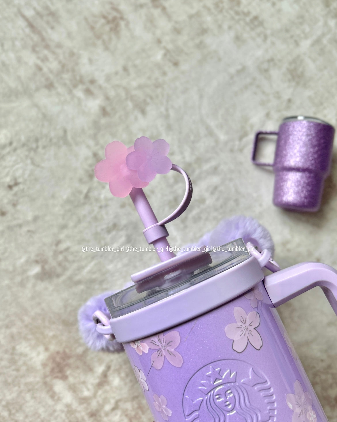 Starbucks China 2026 Sakura Stainless Steel Cup 31oz with Dual-Opening Lid & Cup Charm (READY TO SHIP)