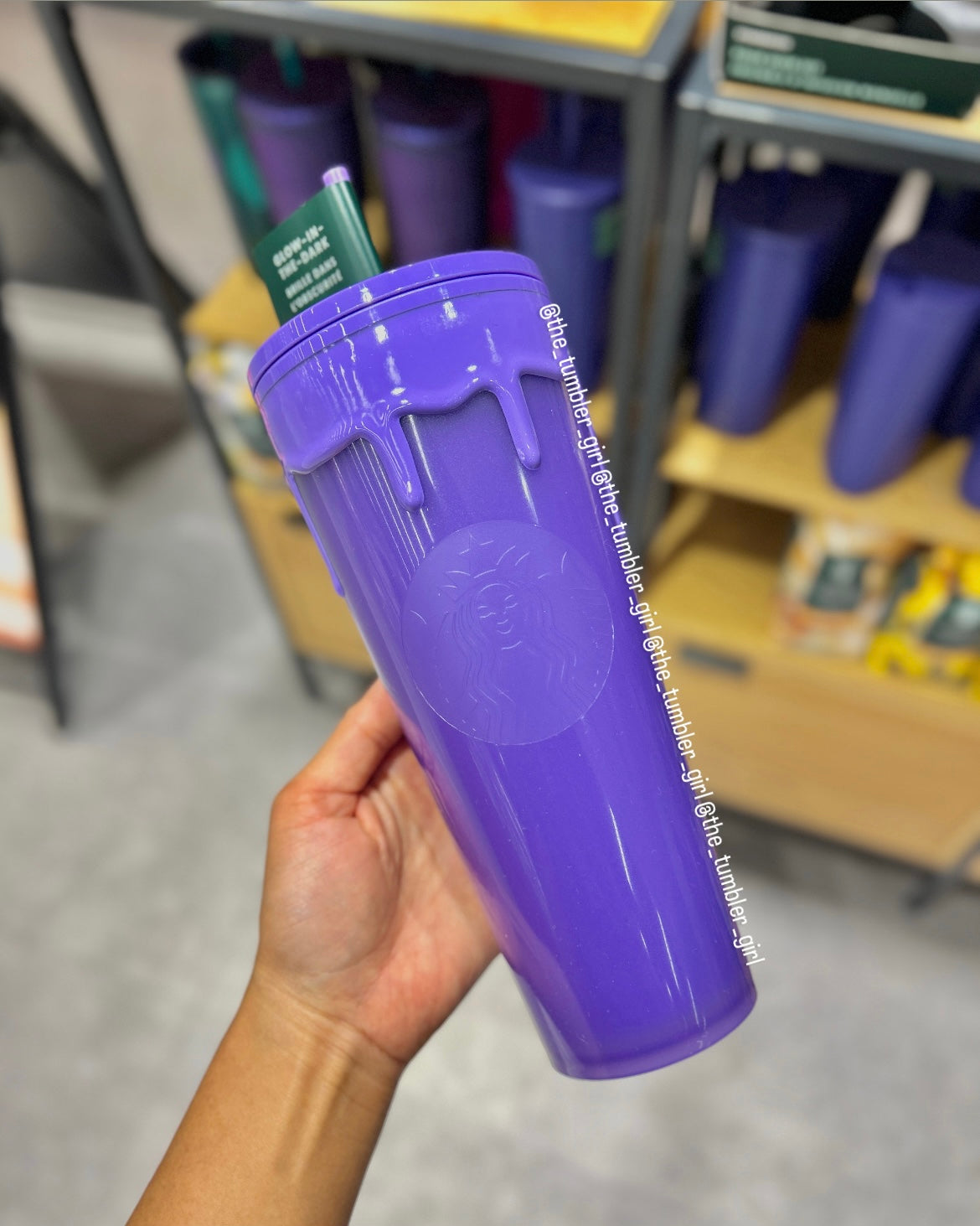 Starbucks Halloween Purple Slime Glow In The Dark 24oz Tumbler (READY TO SHIP)