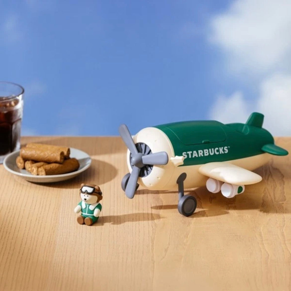 Starbucks Taiwan Retro Airplane Toy Storage Box Limited RARE (ships late March)