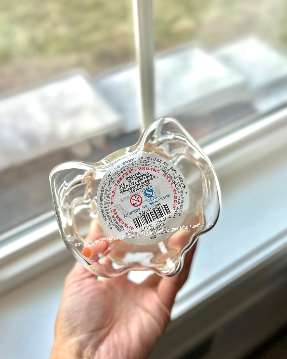 Starbucks China Bunny Glass Cold Cup 20oz (READY TO SHIP)