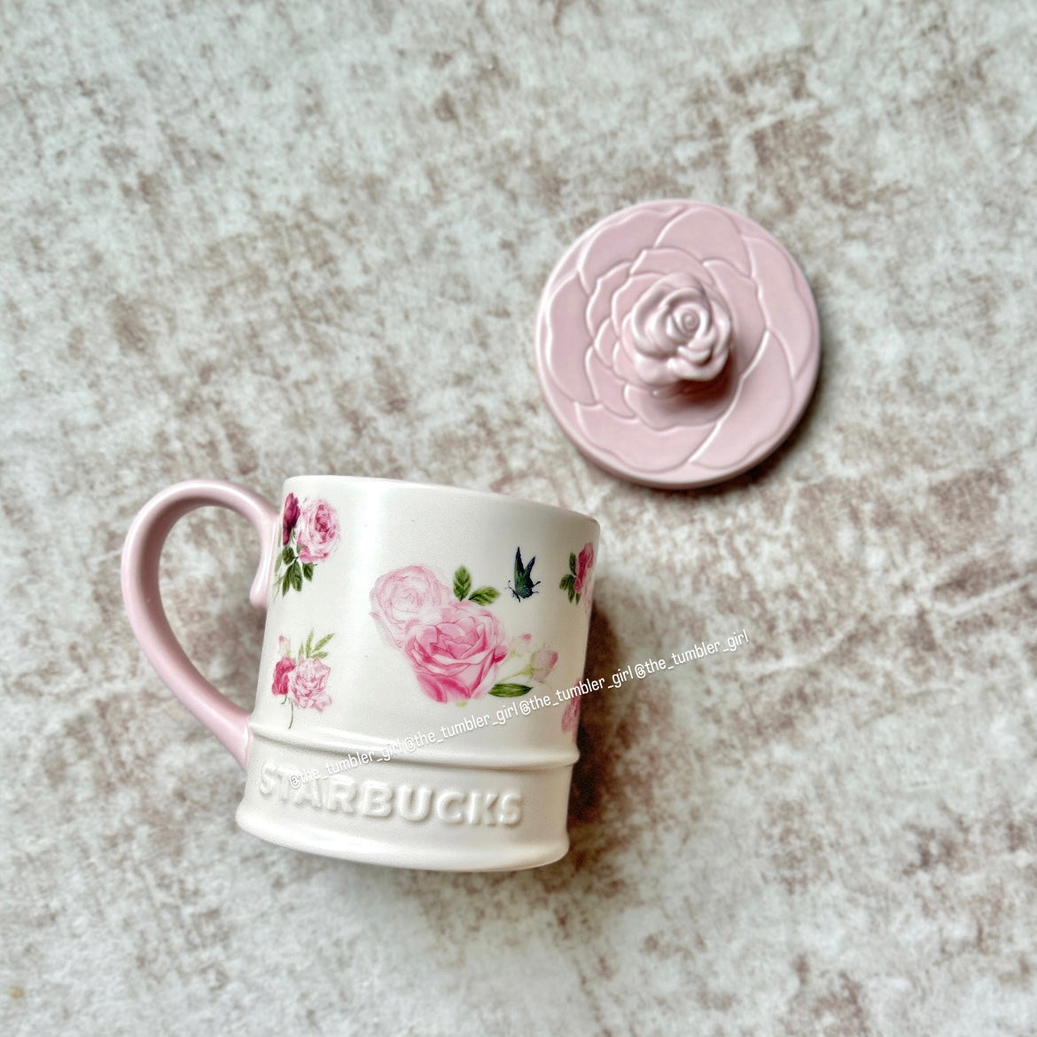 Starbucks China Rose Garden Series 16oz Mug with Lid