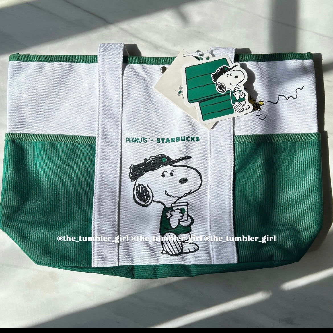 Starbucks China x PEANUTS Snoopy Canvas Tote Bag (READY TO SHIP)