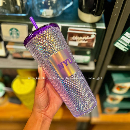 Starbucks NYU New York University Iridescent Studded Venti Tumbler