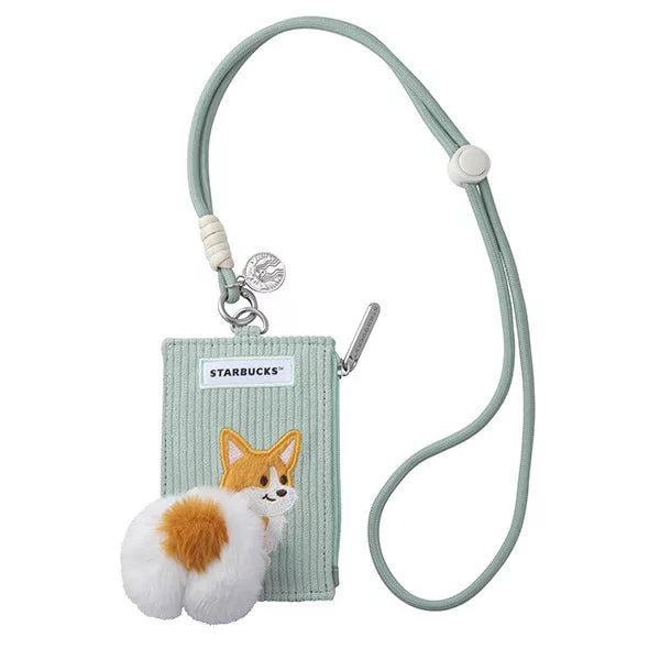 Starbucks Taiwan Fluffy Corgi Purse With Card Holder (ships late March)