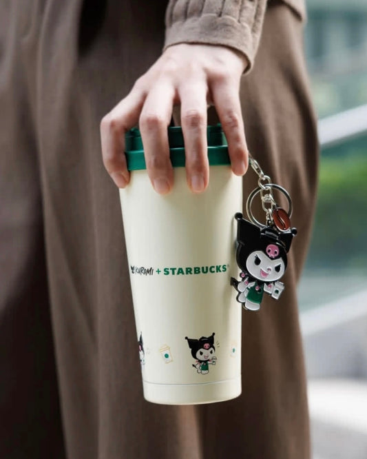 Starbucks Hong Kong x KUROMI 16oz Stainless Steel Tumbler with Metal Charm (READY TO SHIP)