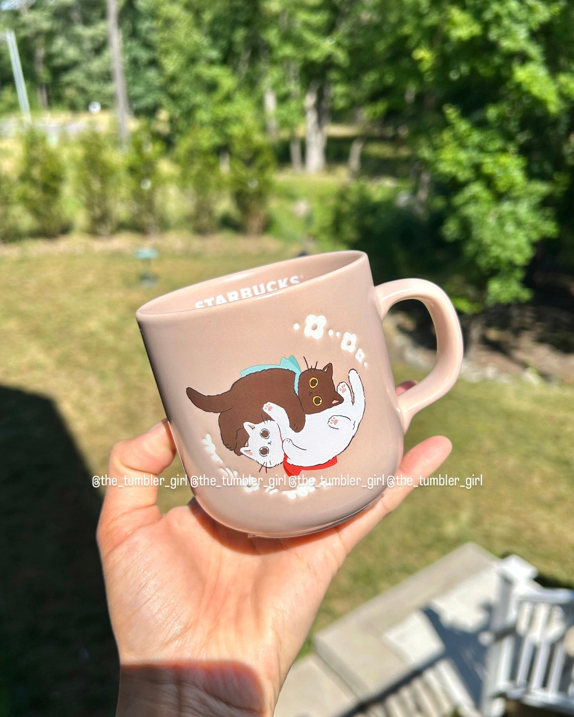 2026 Taiwan Exclusive 12oz Moments In The Garden Cats Ceramic Mug (READY TO SHIP)
