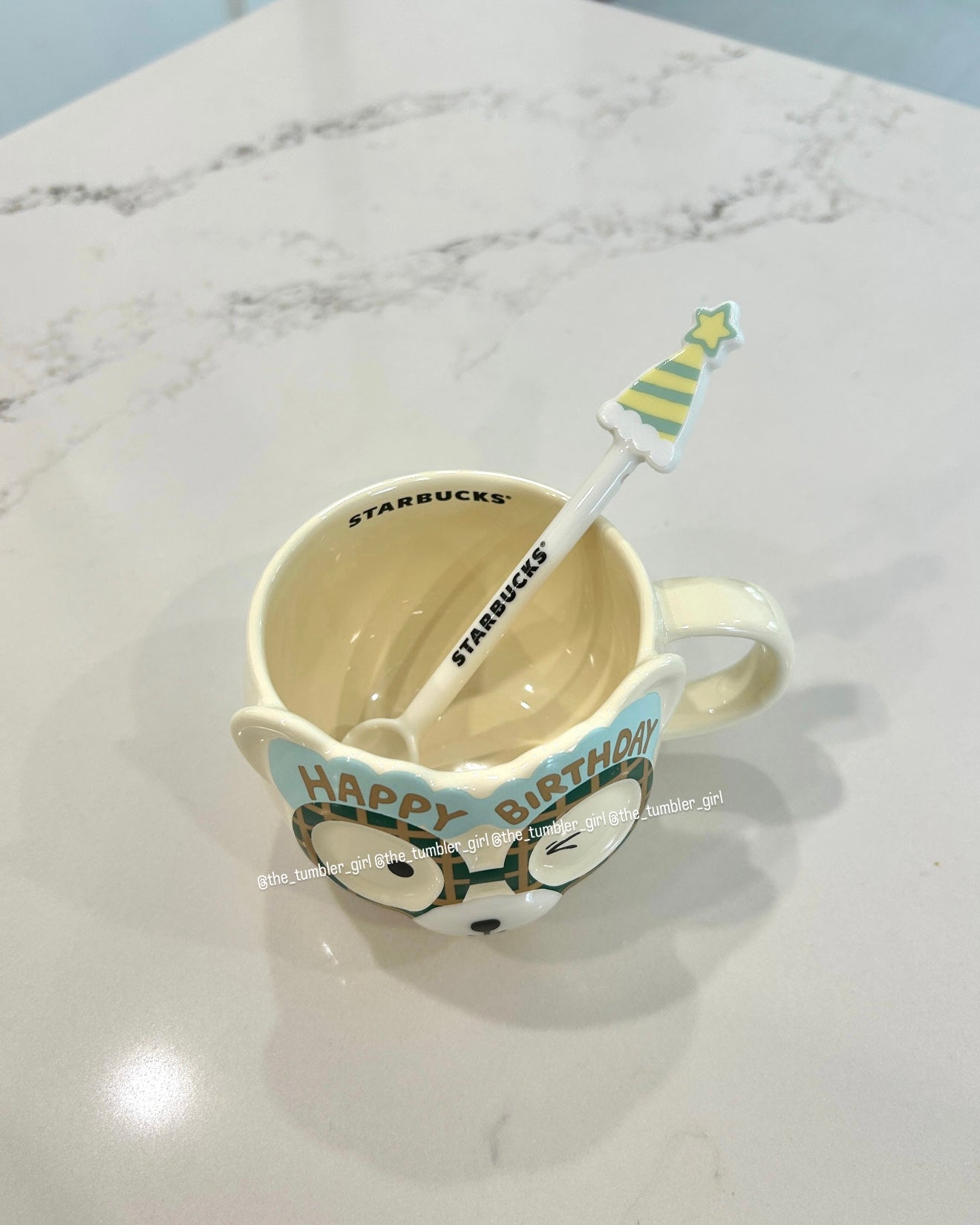 2026 China Exclusive 12oz Birthday Bearista Ceramic Mug With Stirrer (READY TO SHIP)