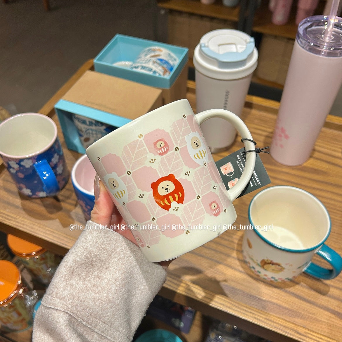Starbucks Taiwan Wish With Daruma Mug 16oz(ships late March)