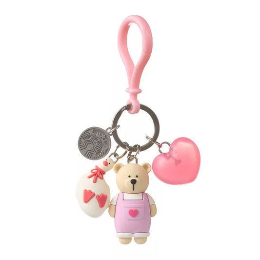 Starbucks Taiwan Pink Bearista & Sweet Duck Keychain (READY TO SHIP)