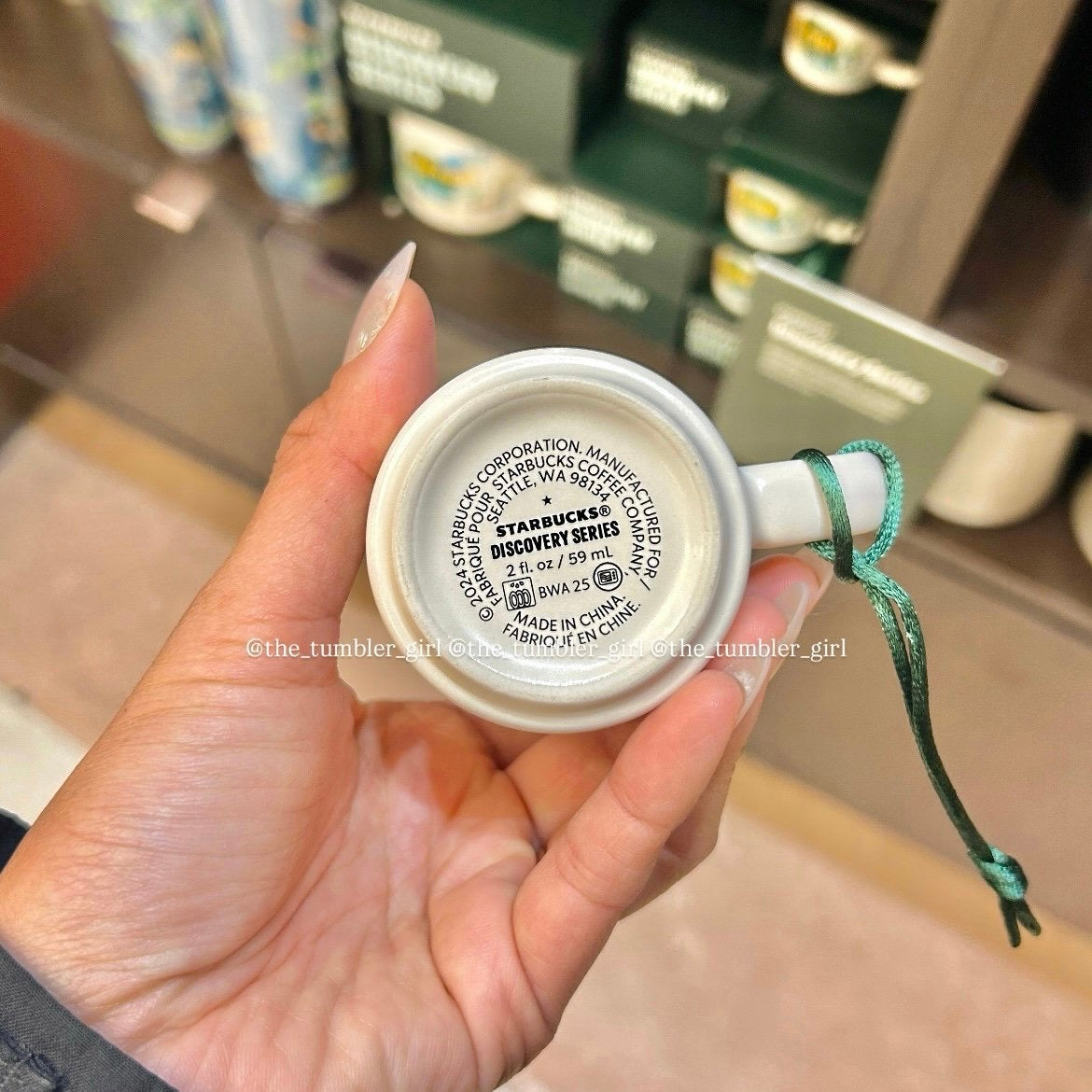 Starbucks New York Mini Ceramic Ornament Mug  Discovery Series 2oz (READY TO SHIP)