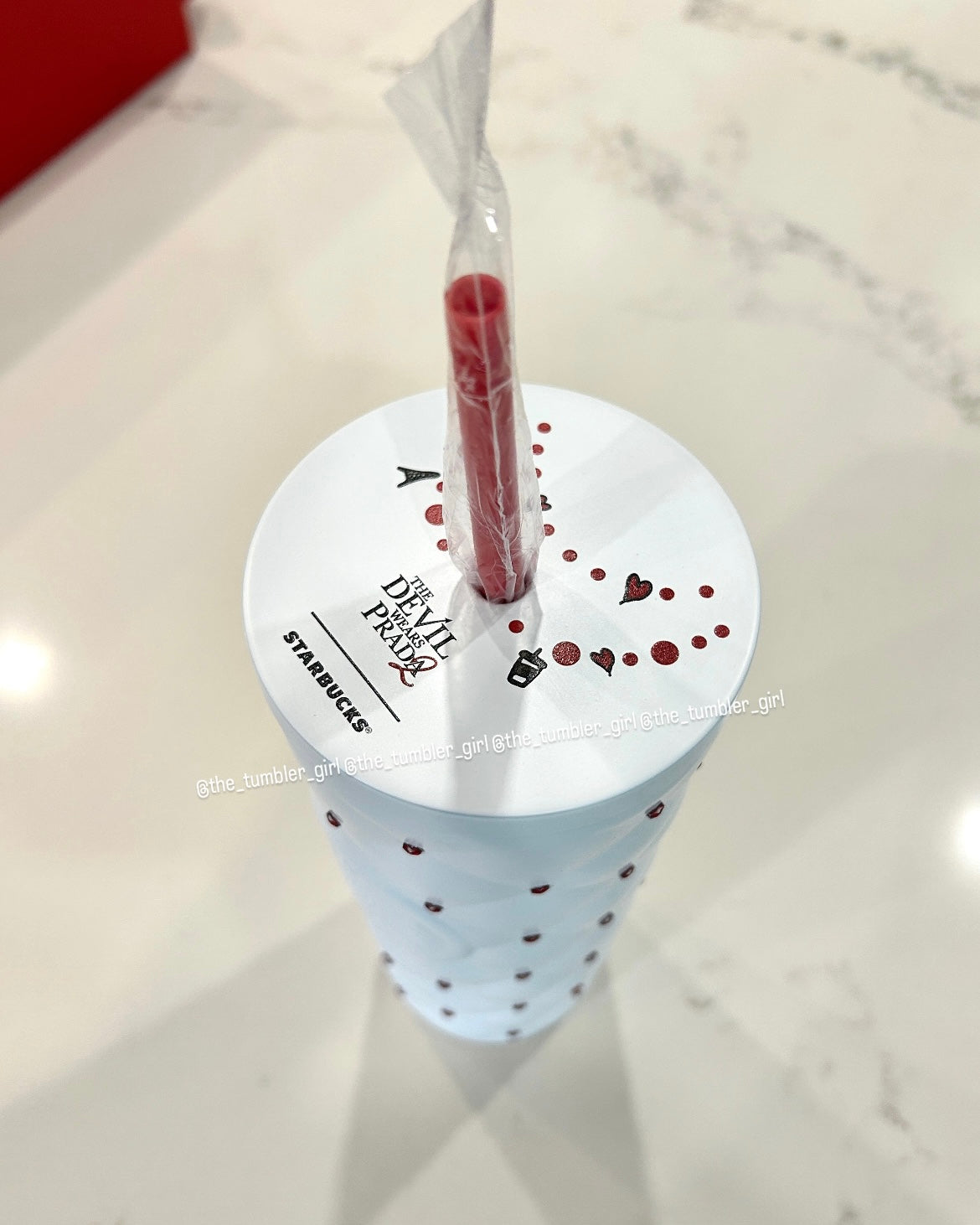 2026 China Exclusive TDWP 20oz White Diamond Stainless Steel Tumbler With Card Holder (READY TO SHIP)