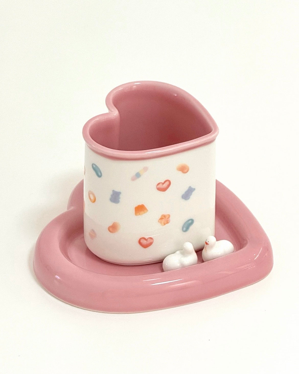 Starbucks China Valentine’s Heart Shape 12oz Mug & Plate Set (READY TO SHIP)