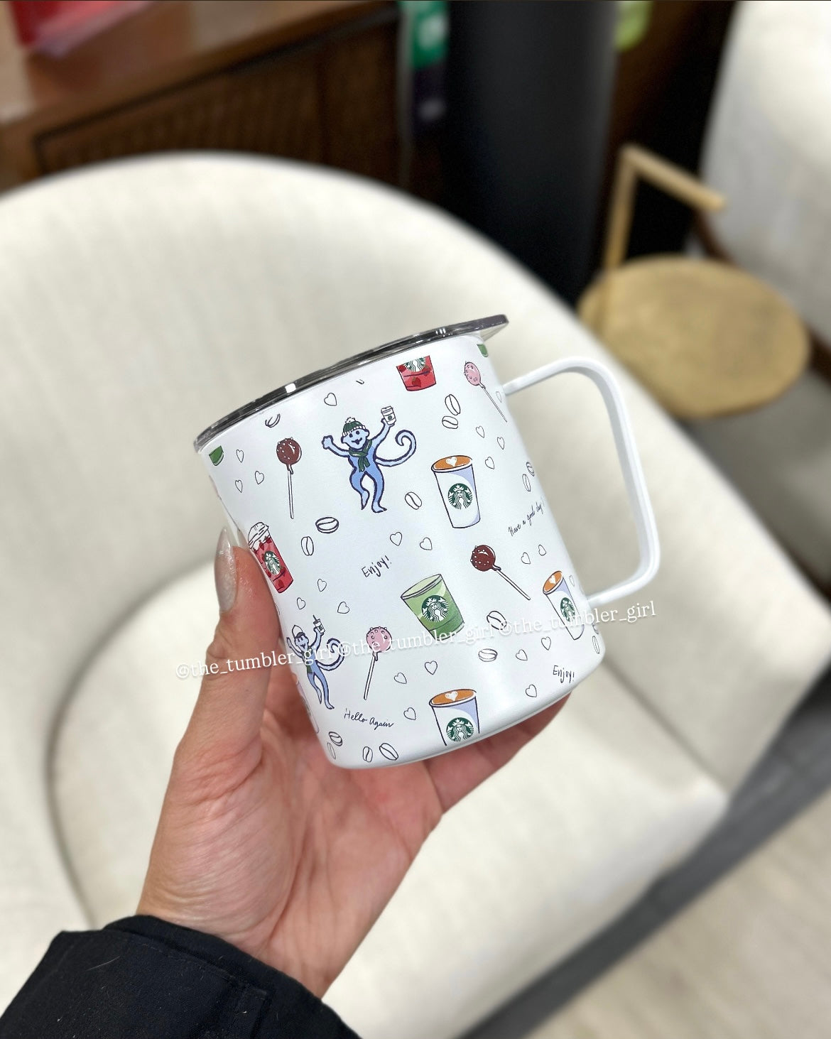 Starbucks Roller Rabbit Travel Coffee Stainless Steel Mug 12oz (READY TO SHIP)