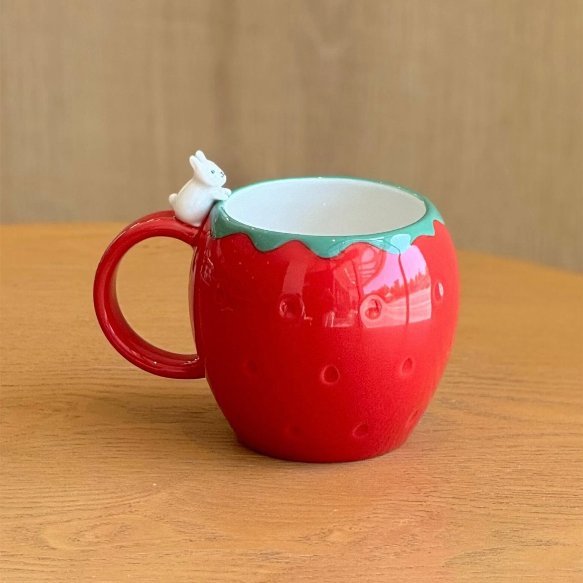 Starbucks China 12oz Strawberry Bunny Ceramic Mug