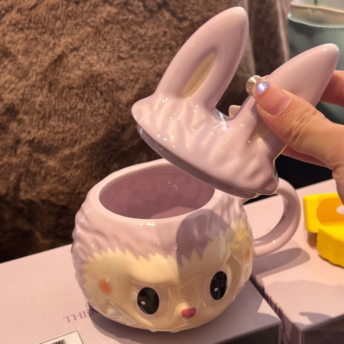 POP MART - POP LAND Exclusive LABUBU Purple Ceramic Mug (READY TO SHIP)
