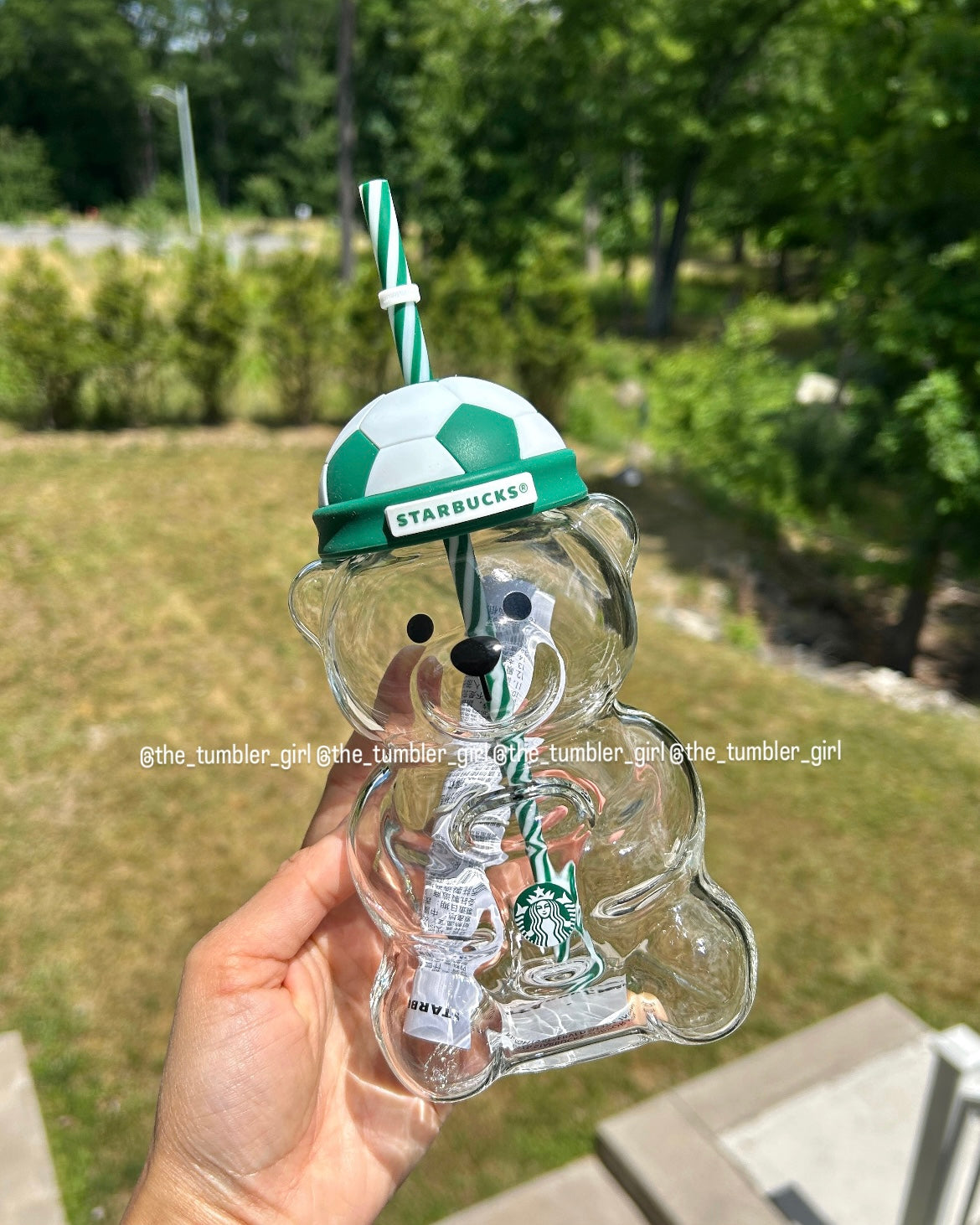 2026 Taiwan Release Bearista Glass Cold Cup Soccer Limited Edition (READY TO SHIP)
