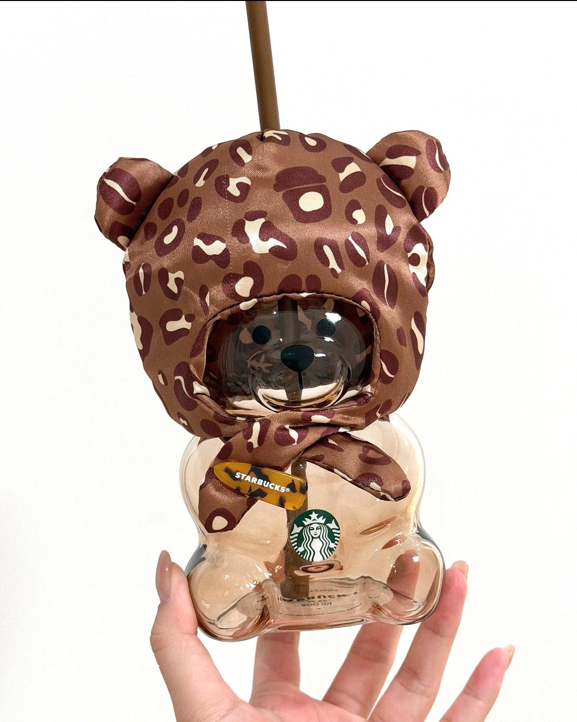 2026 China Exclusive Leopard Series Bearista Glass Cup (READY TO SHIP)