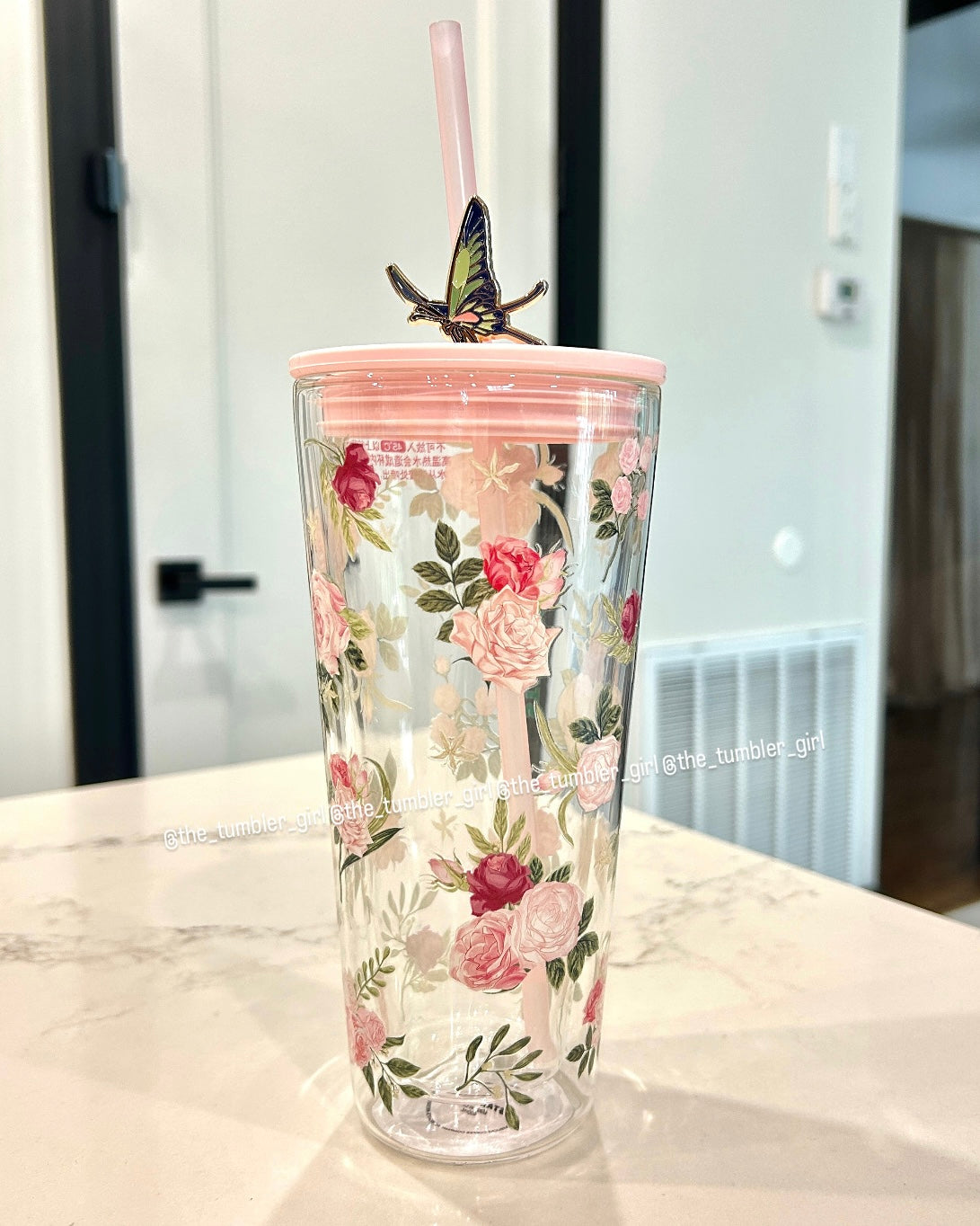 Starbucks China Rose Garden Series 21oz Glass Cold Cup (READY TO SHIP) –  The Tumbler Girl 💐