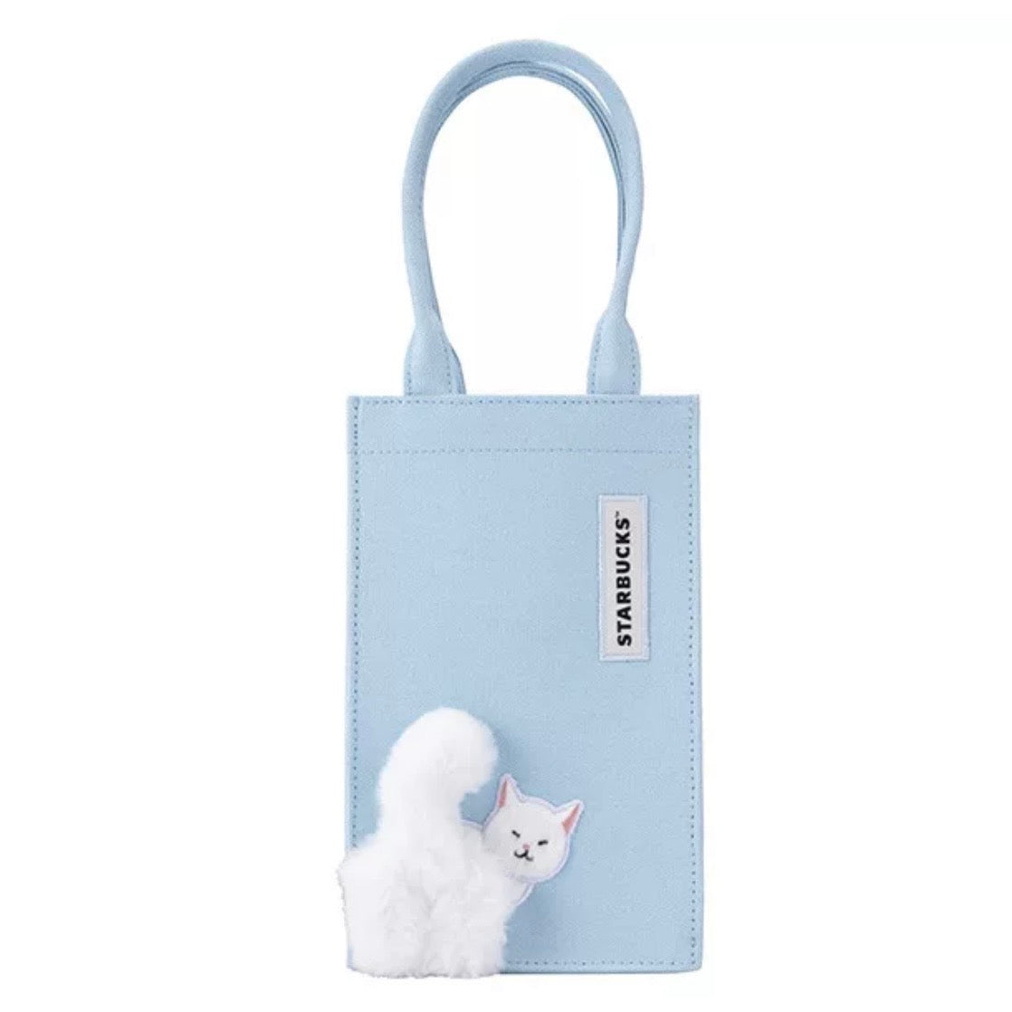 Starbucks Taiwan Fluffy Cat Togo Drink Bag