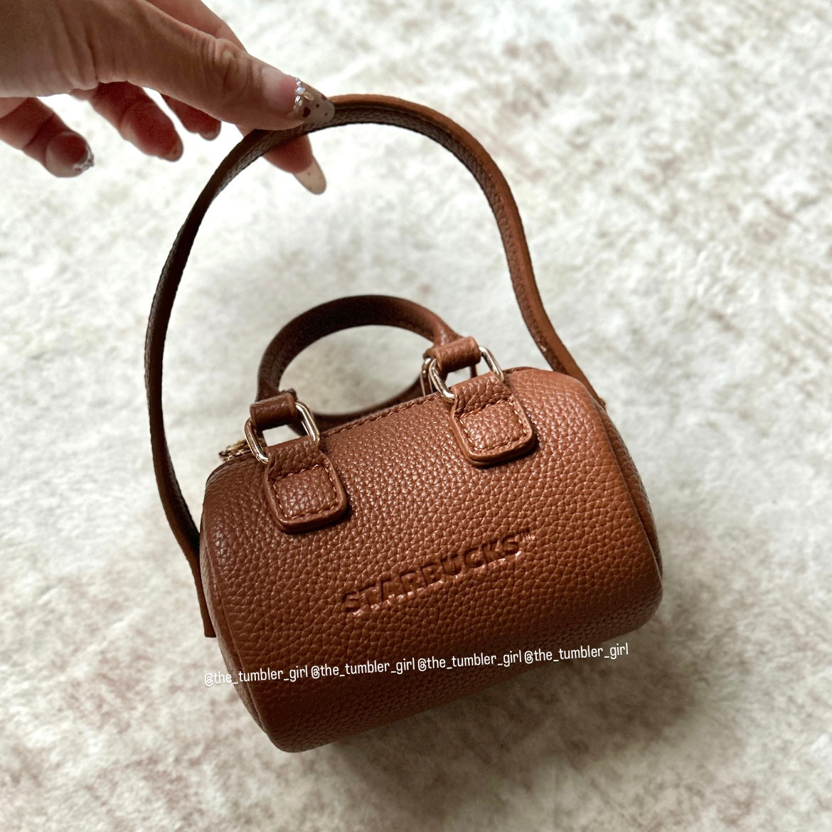 Starbucks Taiwan Mini Siren Brown Duffle Bag (READY TO SHIP)