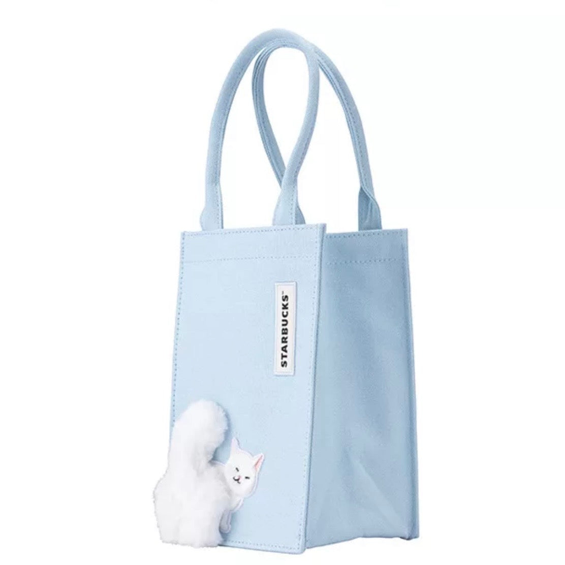 Starbucks Taiwan Fluffy Cat Togo Drink Bag